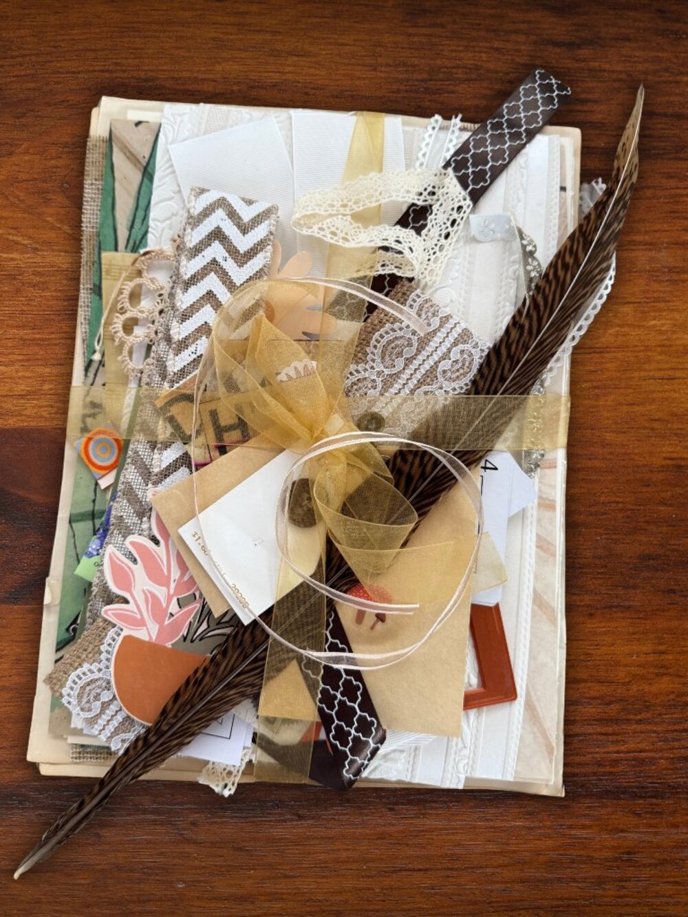 Boho Ephemera Kit, Curated 50+ Scrapbooking Supplies, Junk Journal Kit